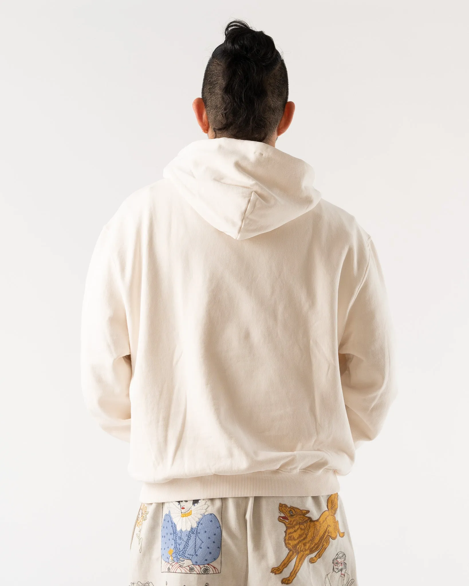 Applied Art Forms NM2-2 Oversized Hoodie in Ecru