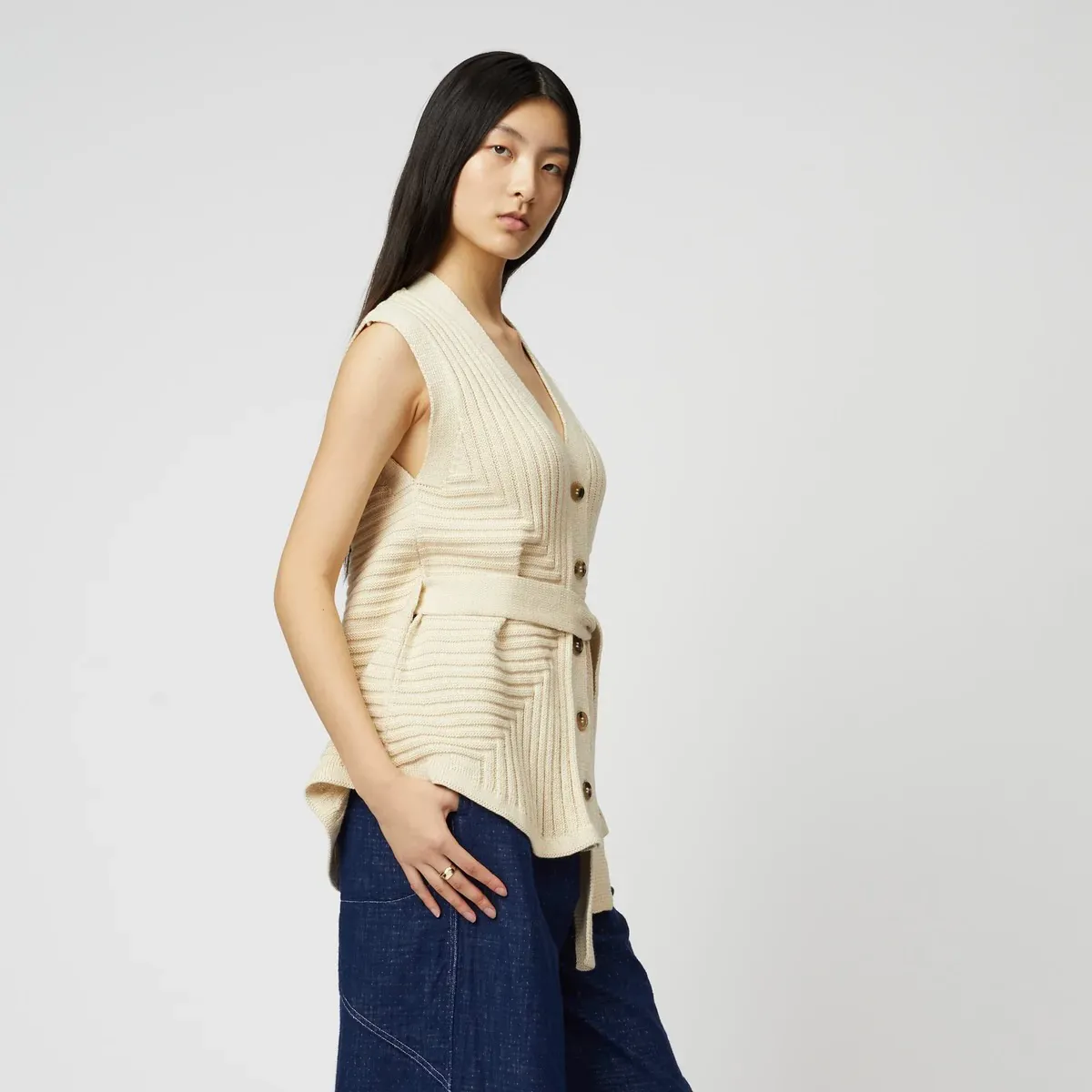 Atelier Delphine Sleeveless Cardigan