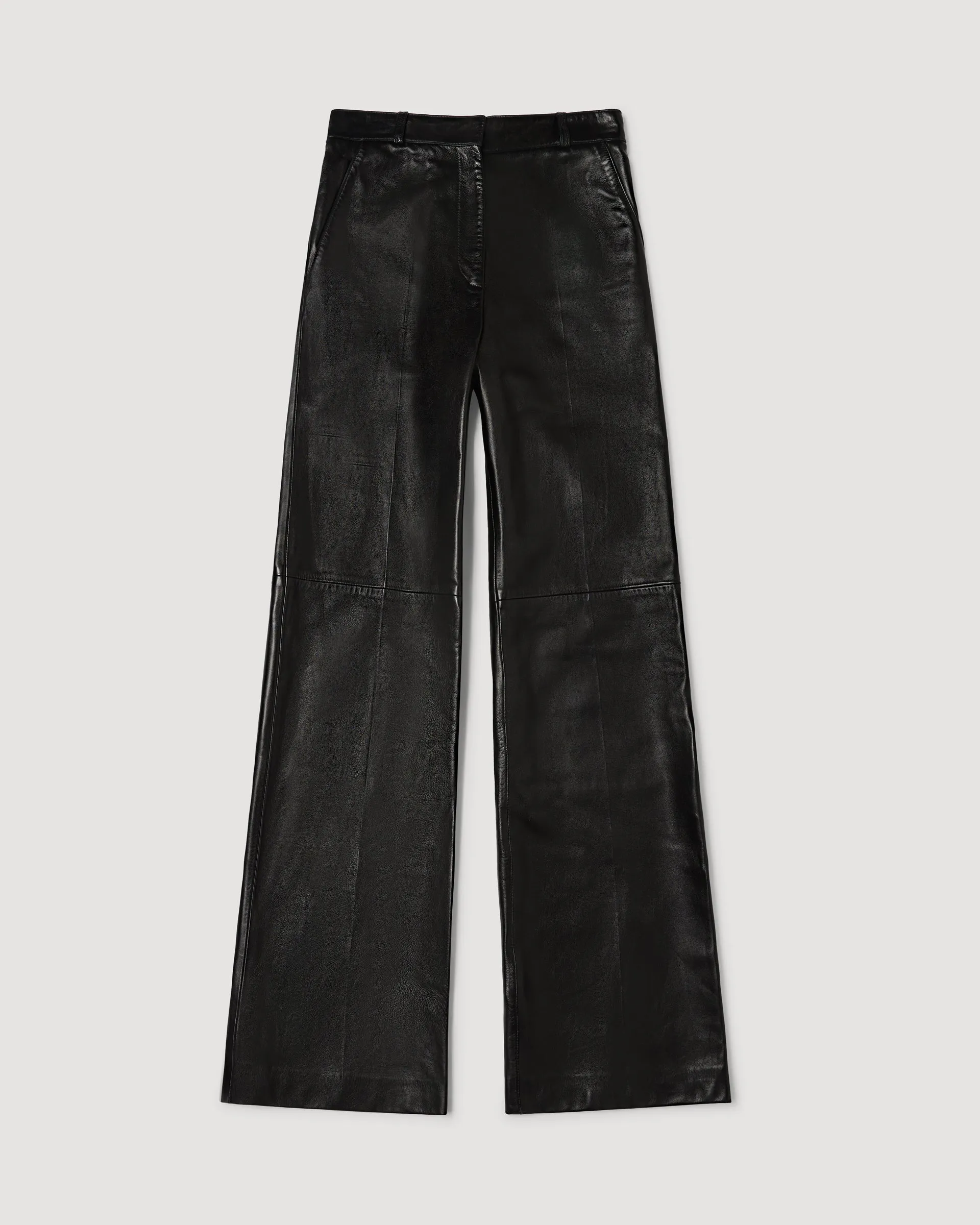 Audrey Trousers in Leather, Black