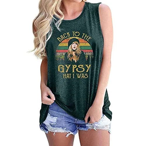 Back to The Gypsy That I was Women Tank Top Gypsy Graphic Shirt