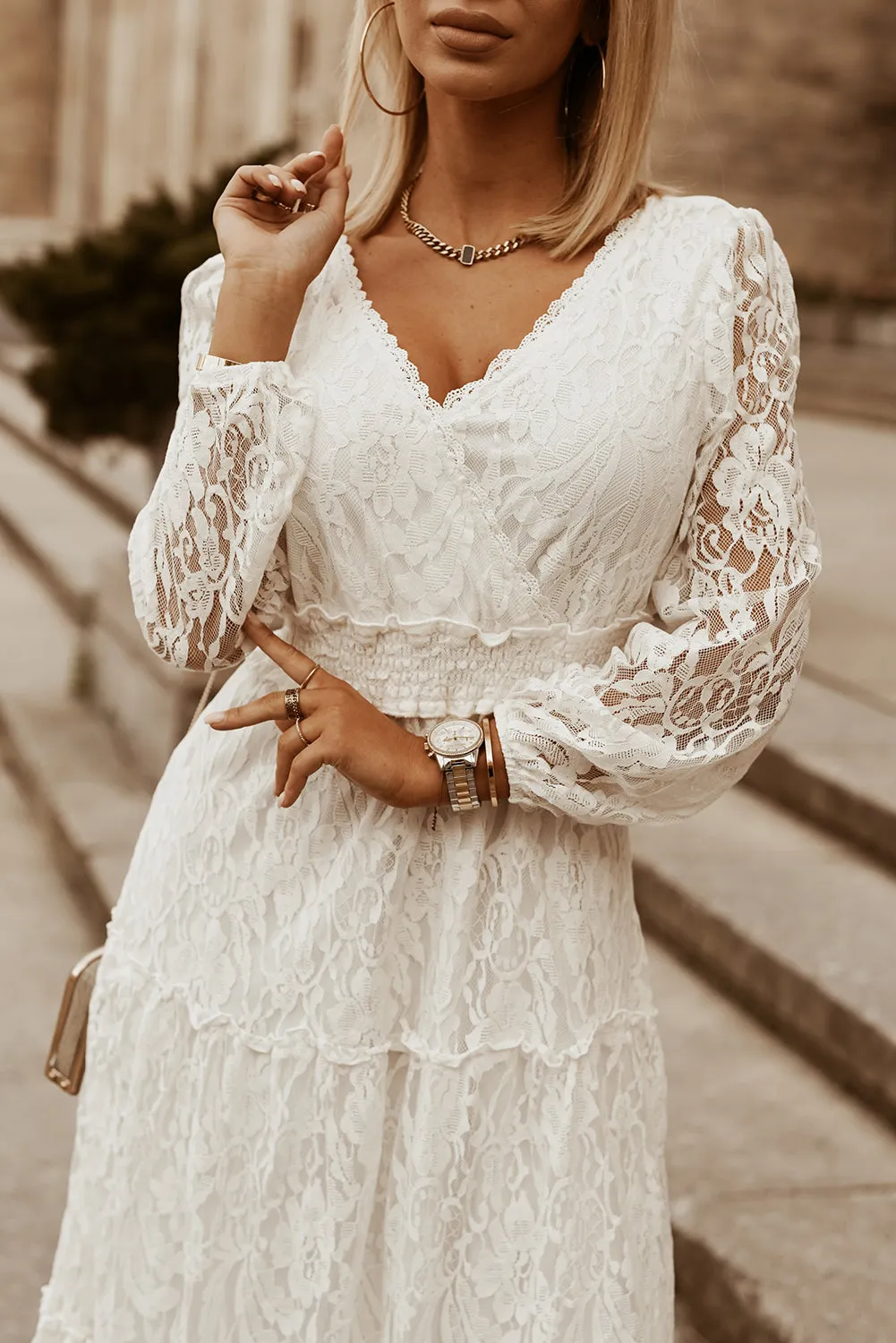 Boho Lace Maxi Dress