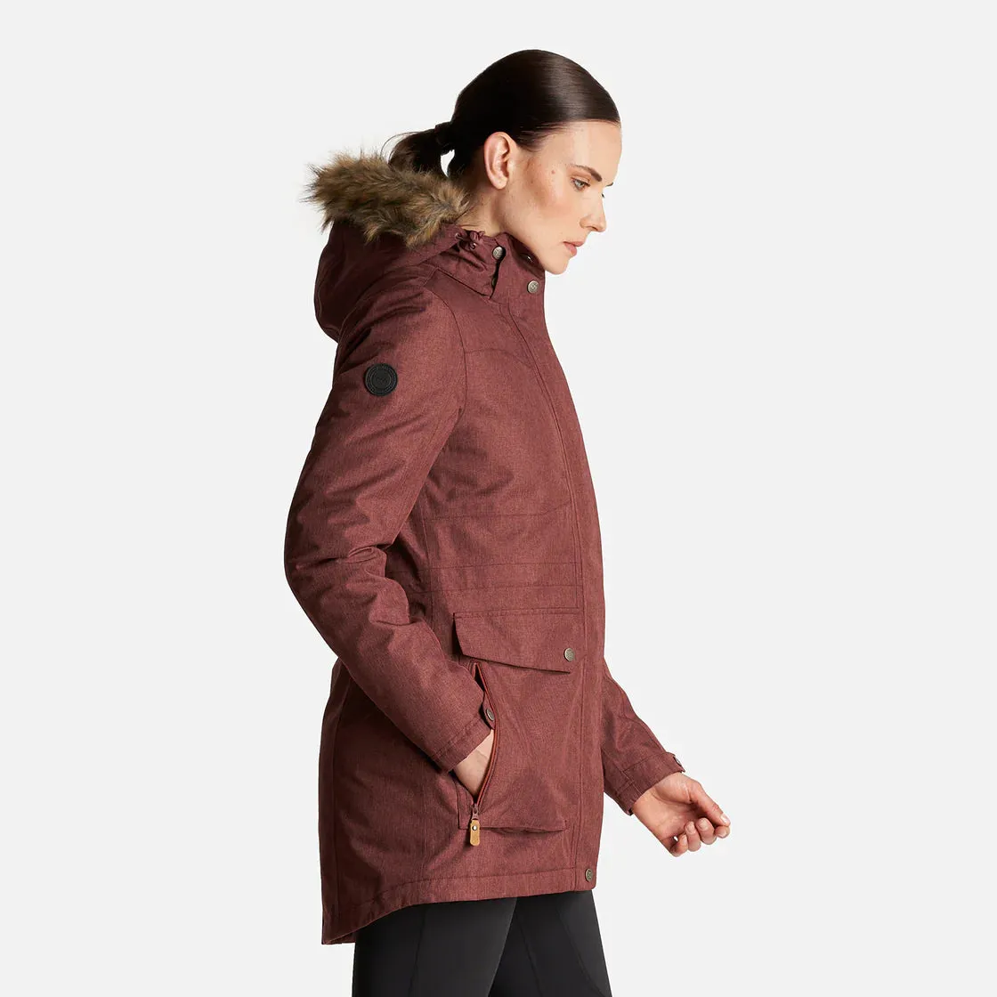 Casaca Mujer Roble B-Dry Hoody Jacket Vino