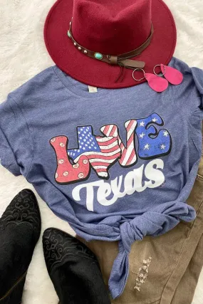 CH LOVE TEXAS- HEATHER NAVY