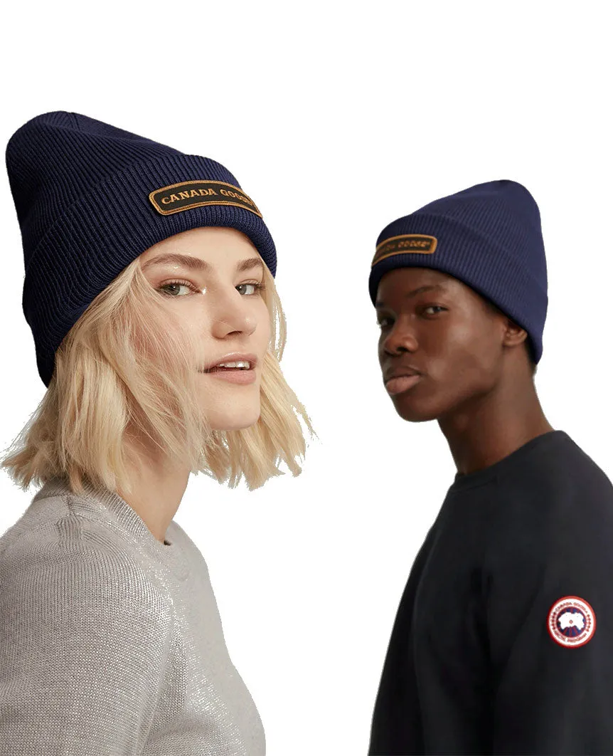 Emblem Rib Toque Navy Heather