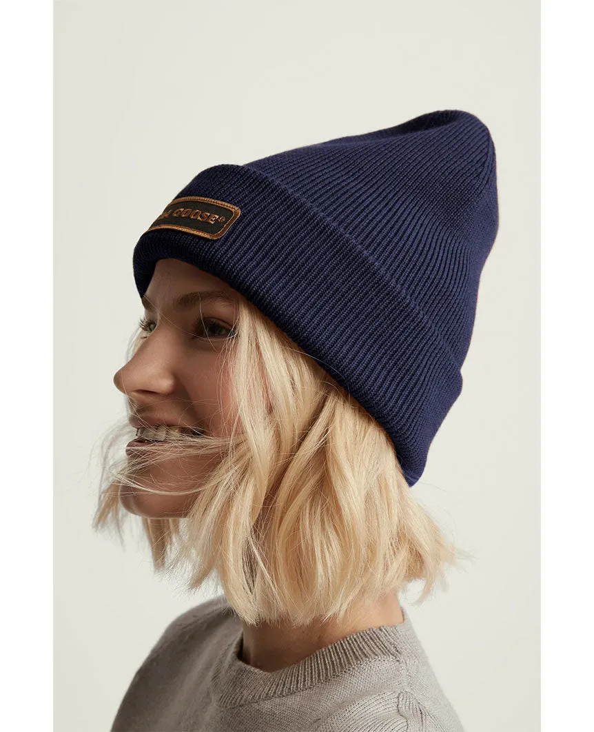 Emblem Rib Toque Navy Heather