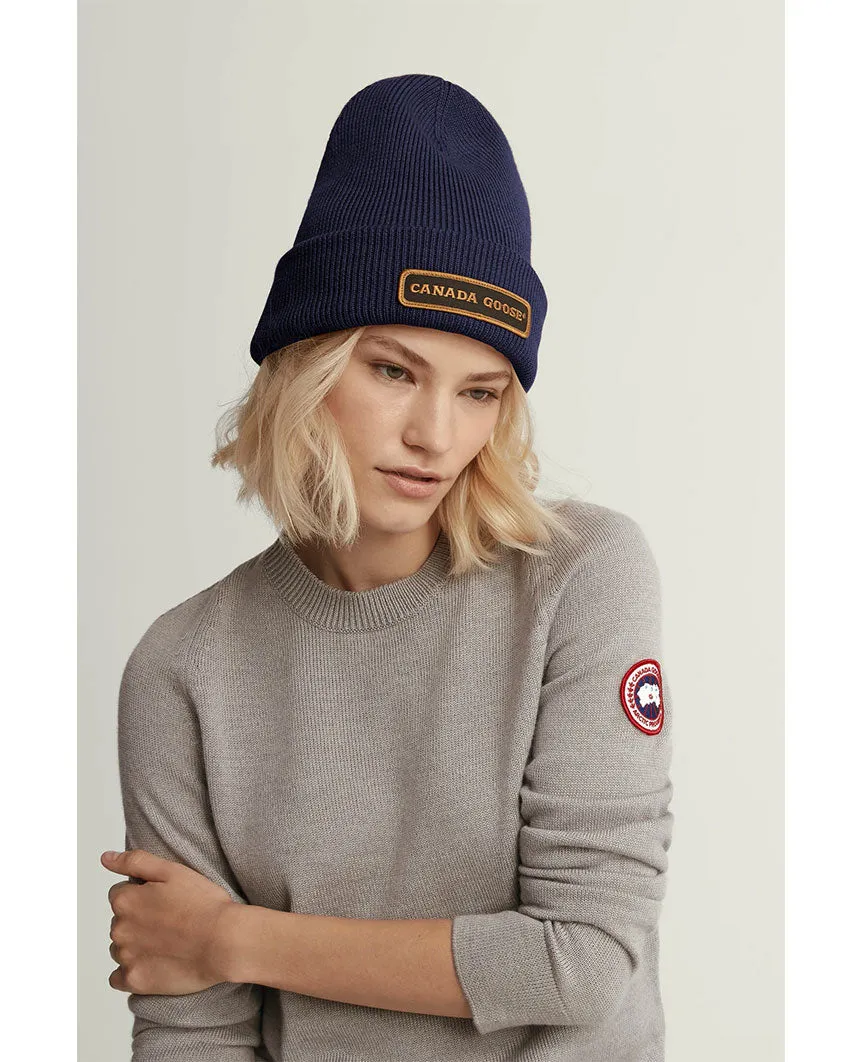 Emblem Rib Toque Navy Heather