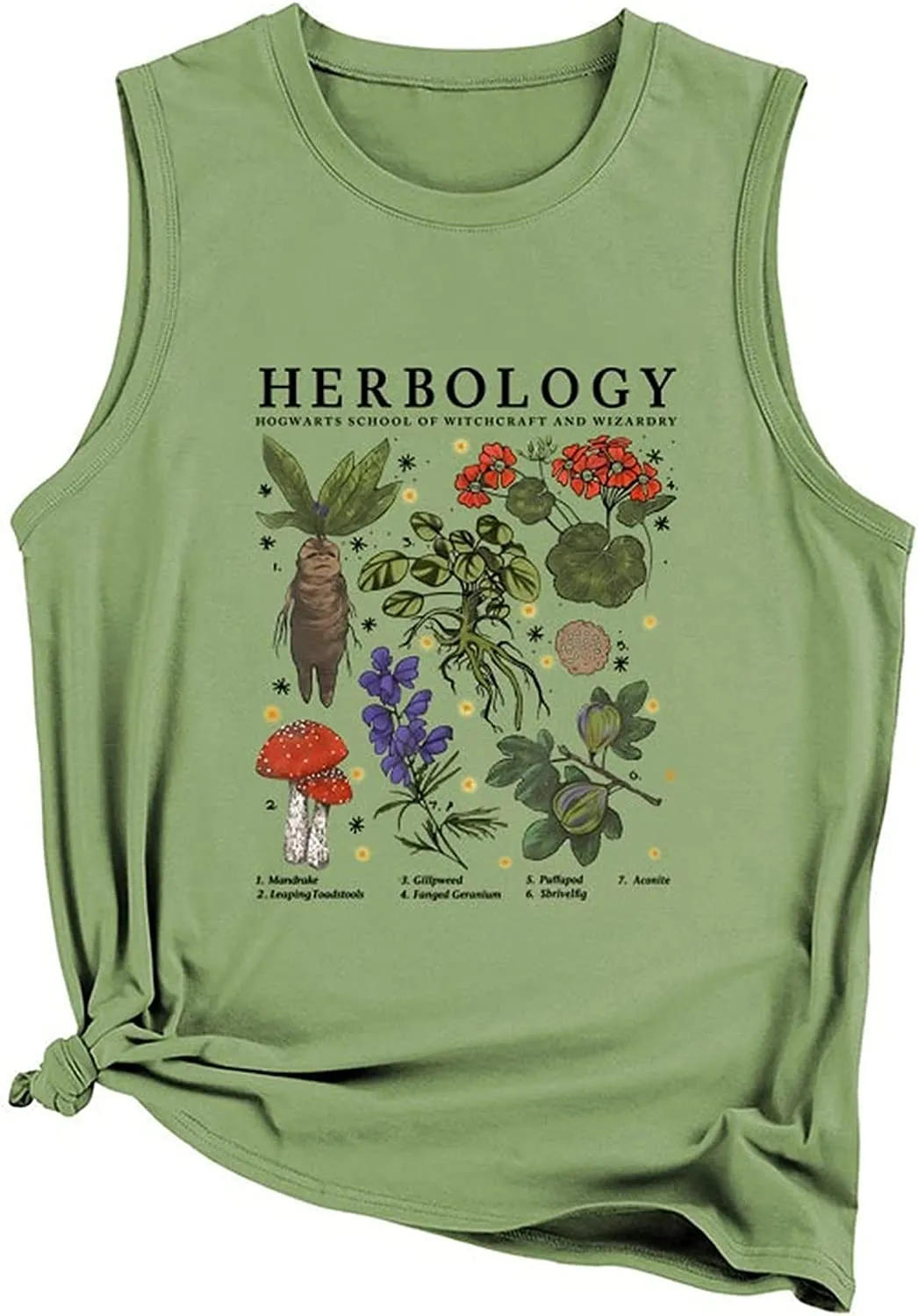 Herbology Plants Tank Tops Women Gardening Shirt