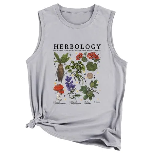 Herbology Plants Tank Tops Women Gardening Shirt