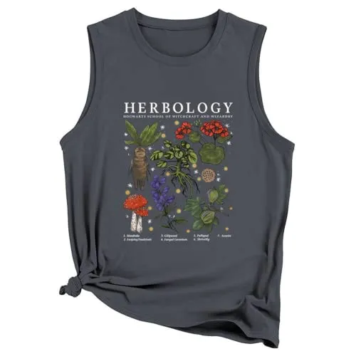 Herbology Plants Tank Tops Women Gardening Shirt