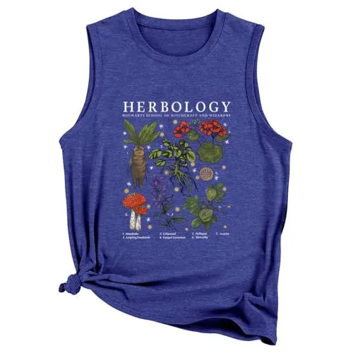 Herbology Plants Tank Tops Women Gardening Shirt