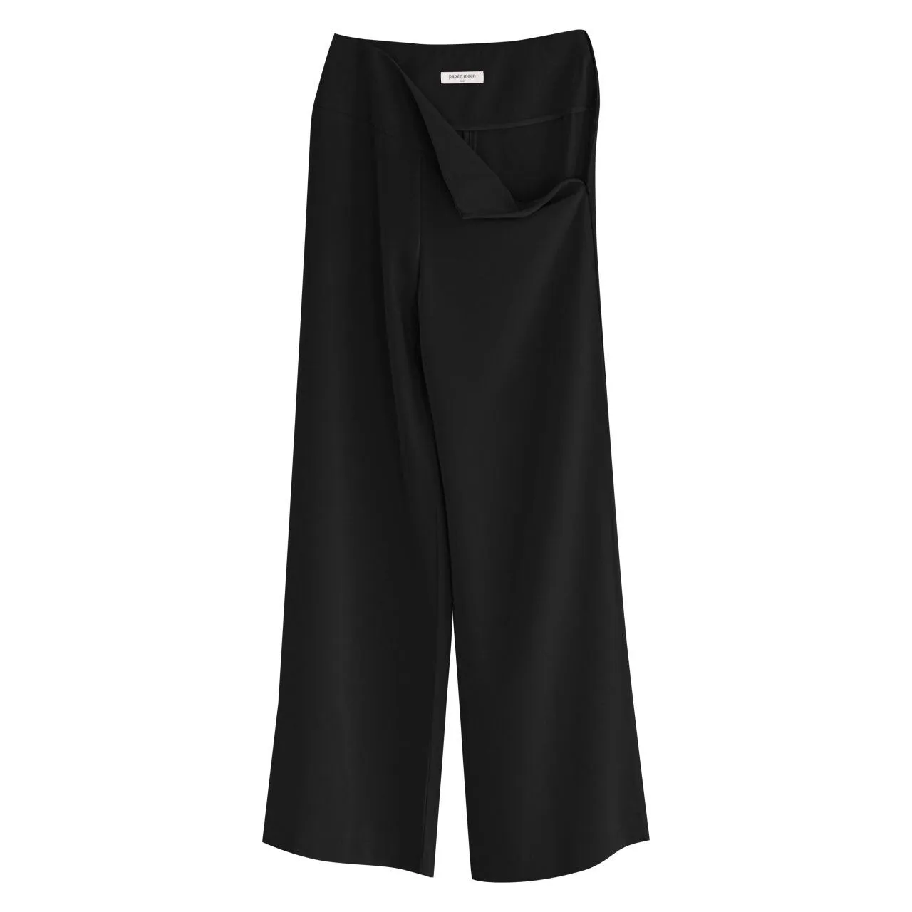 HIGH-RISE WIDE LEG CREPE TROUSERS