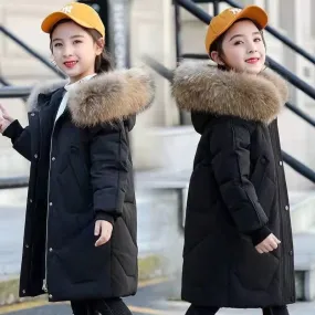 Kid Girls Thickness Padded Jacket Children Winter Autumn Outerwear Coats - GPJ2782