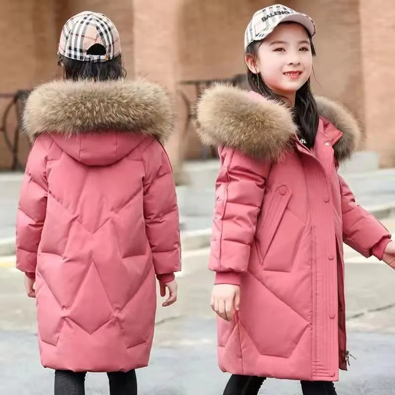 Kid Girls Thickness Padded Jacket Children Winter Autumn Outerwear Coats - GPJ2782