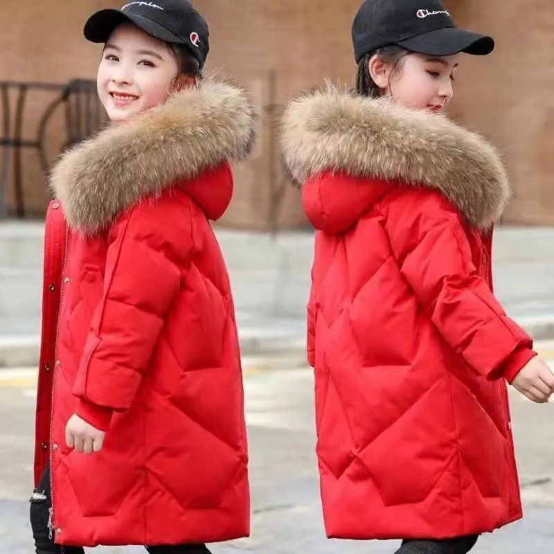 Kid Girls Thickness Padded Jacket Children Winter Autumn Outerwear Coats - GPJ2782