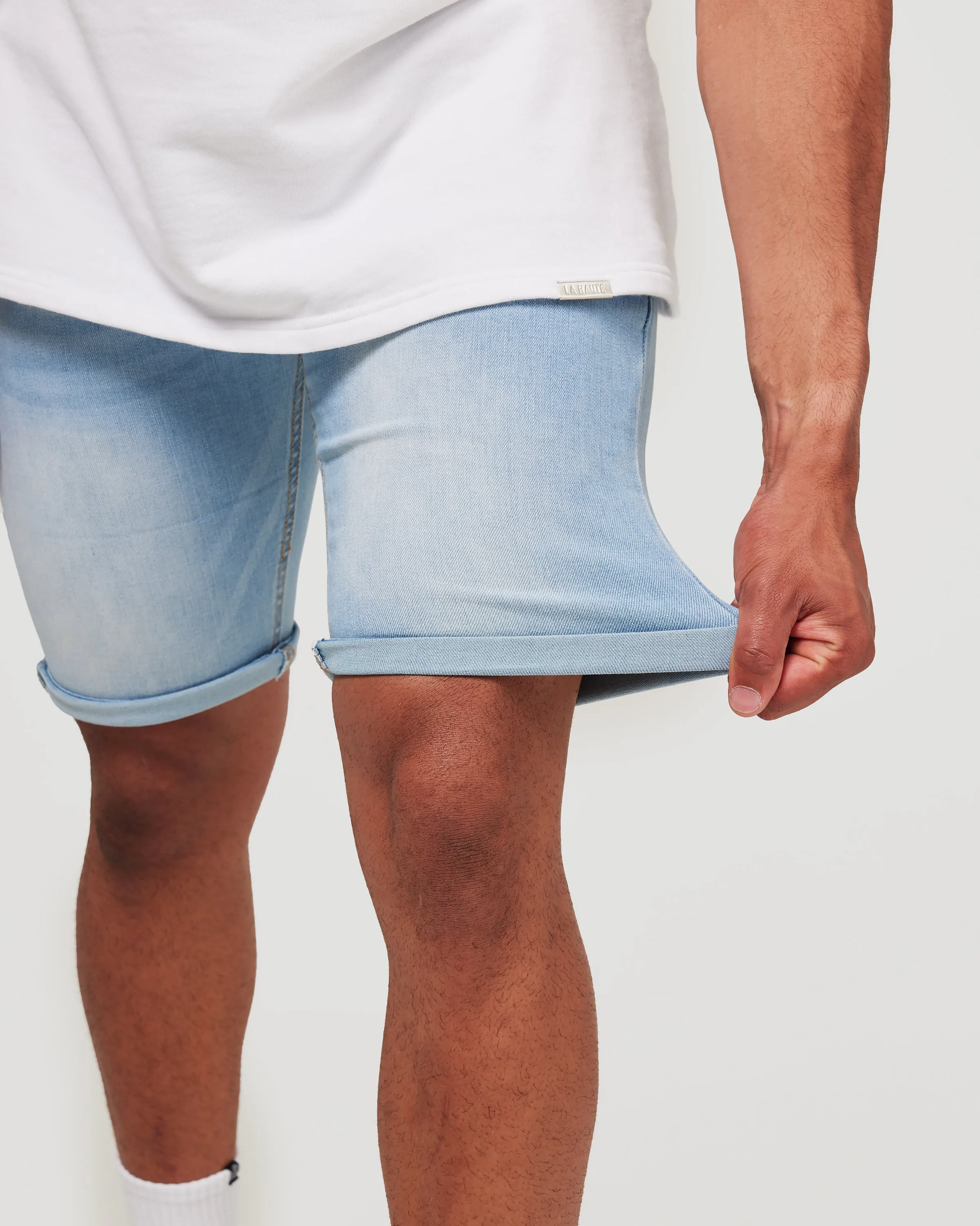 Light Blue Denim Shorts