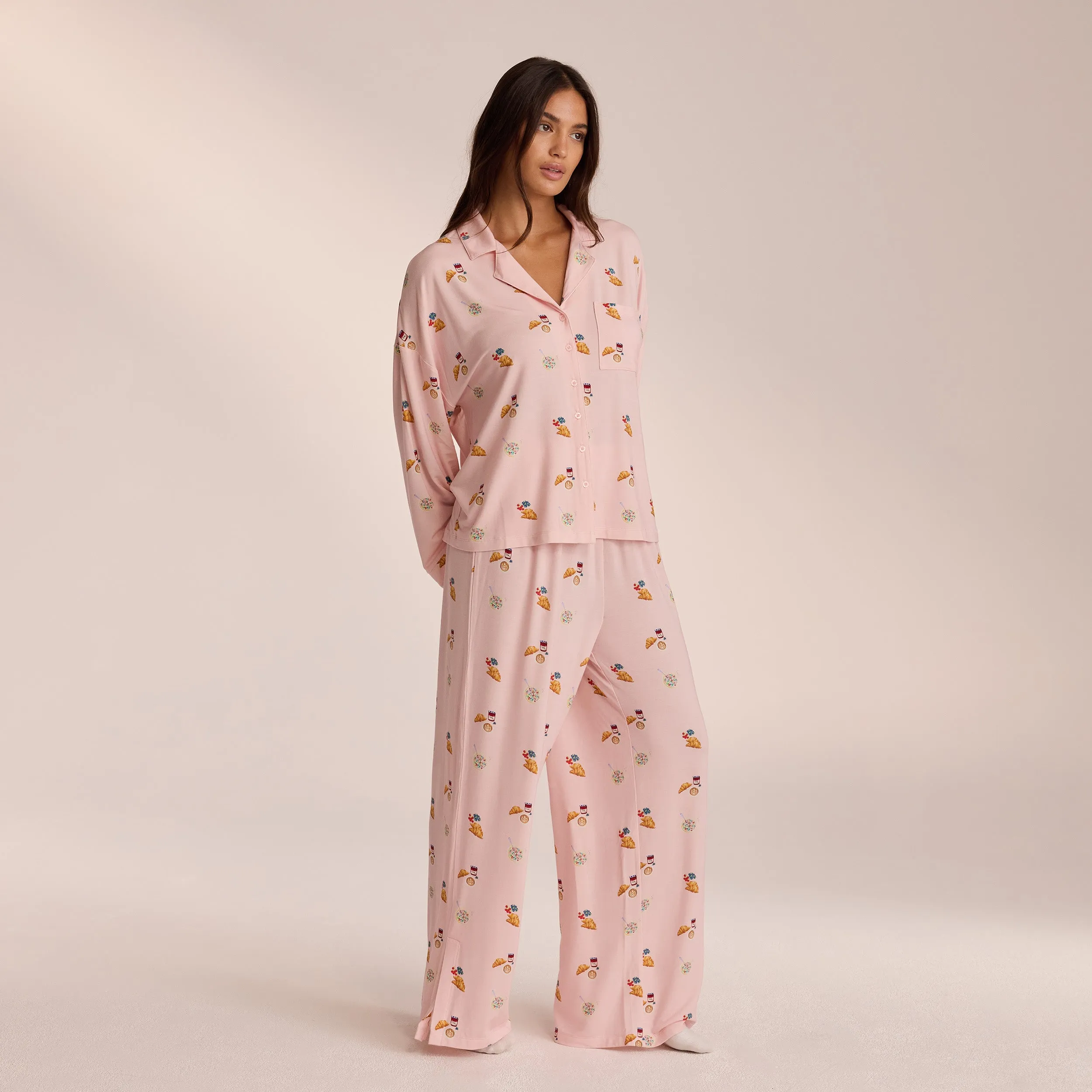 Modal Pyjama Bottoms - Pink