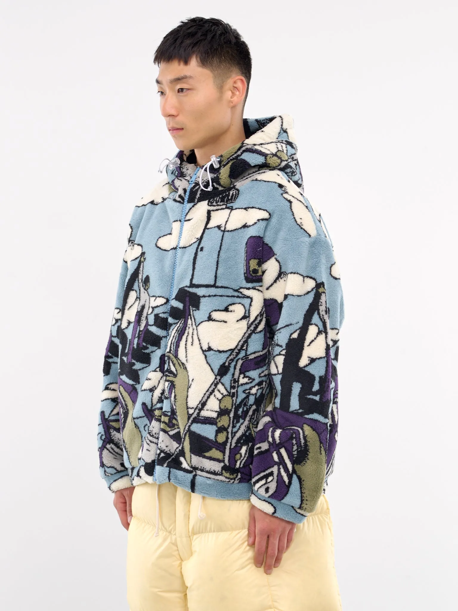 Oversized Fleece Hoodie (SW005001-PRINT)