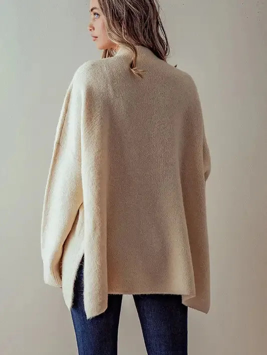 Oversized "Find Joy" Knit Sweater