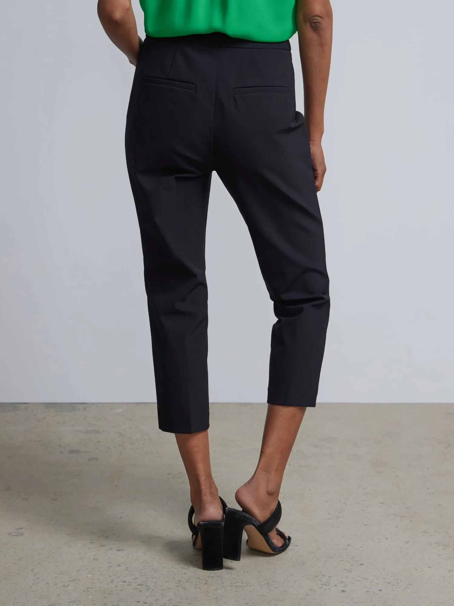 Petite High Rise Slim Leg Capri Pant - Fit To Flatter