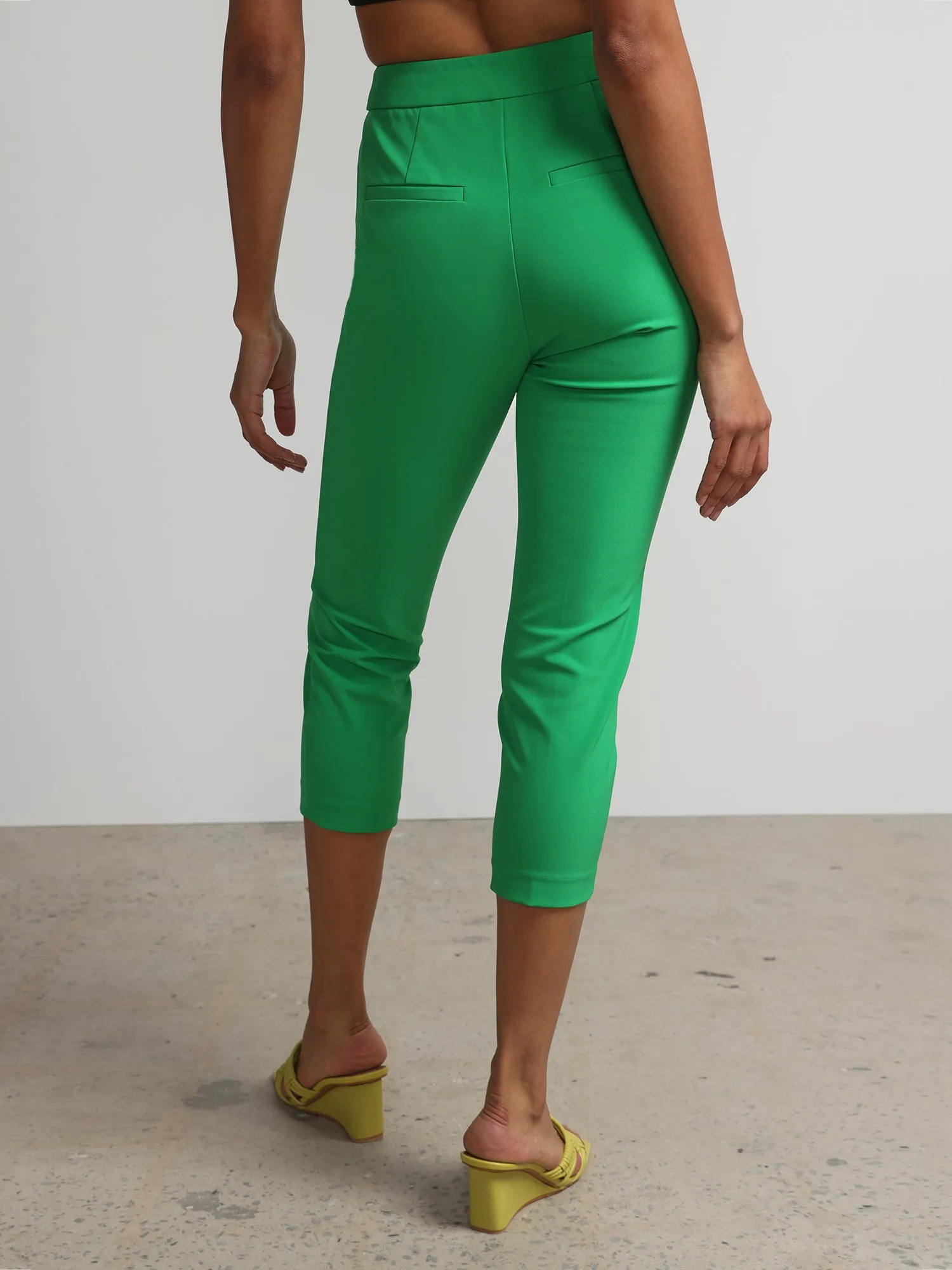 Petite High Rise Slim Leg Capri Pant - Fit To Flatter