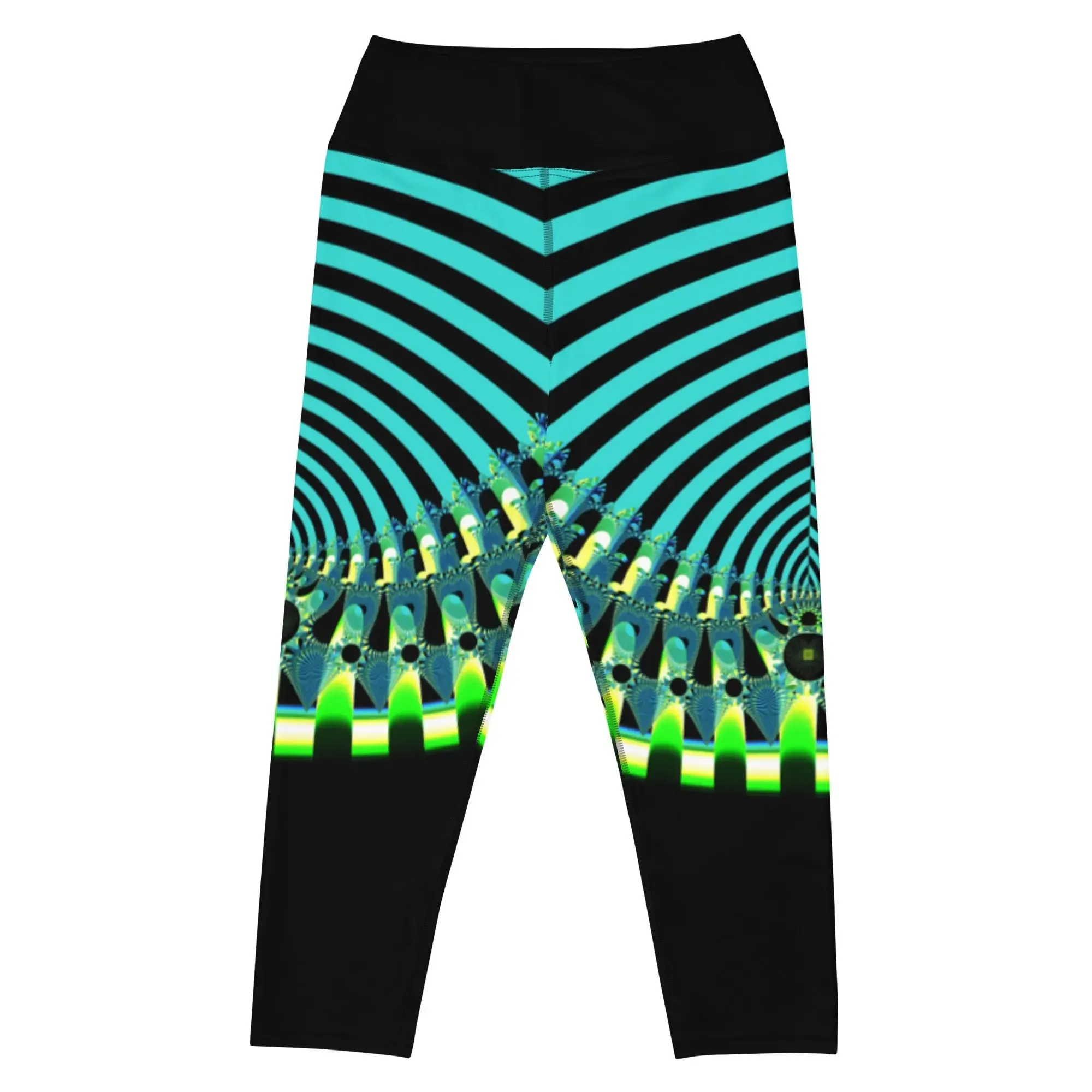 "Happy Stripes" Collection - Yoga Capri Leggings