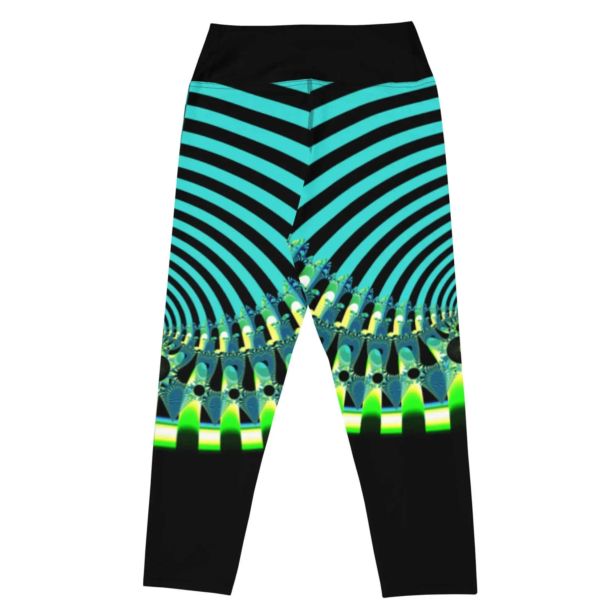 "Happy Stripes" Collection - Yoga Capri Leggings