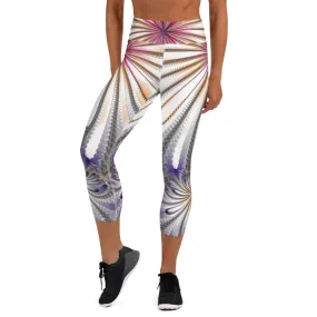 "Morning Bloom" Collection - Yoga Capri Leggings