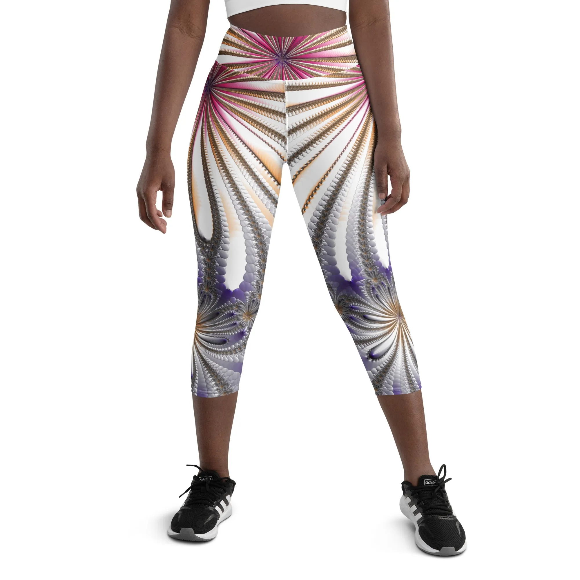 "Morning Bloom" Collection - Yoga Capri Leggings