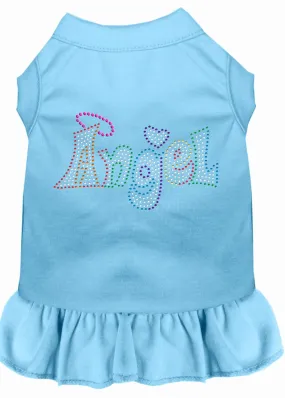 Technicolor Angel Rhinestone Pet Dress Baby Blue Xxl (18)