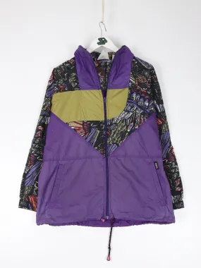 Vintage iSpo Windbreaker Womens Large Purple Jacket Pattern