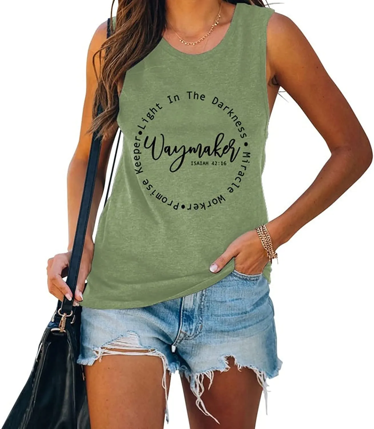 Waymaker Tank for Women About Christian Faith Religious Jesus Shirt