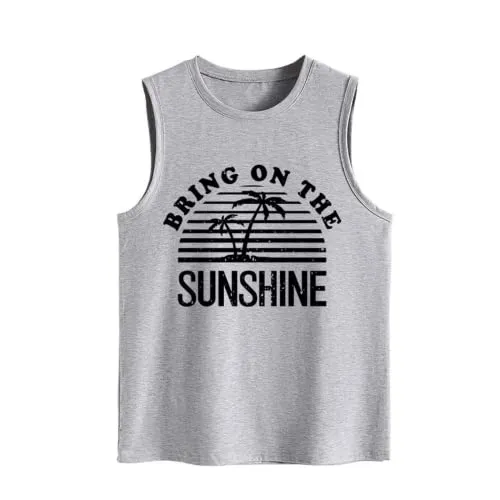 Women Bring On The Sunshine Beach Tank Tops