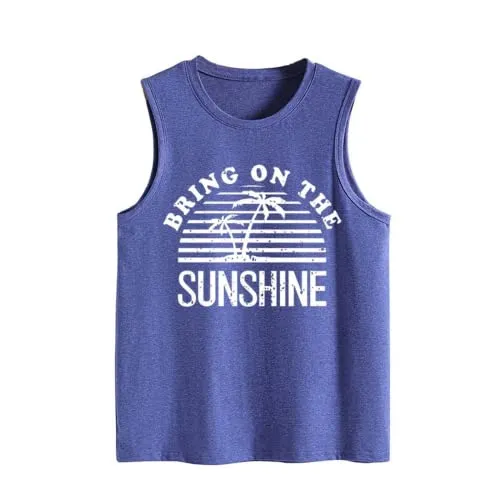 Women Bring On The Sunshine Beach Tank Tops